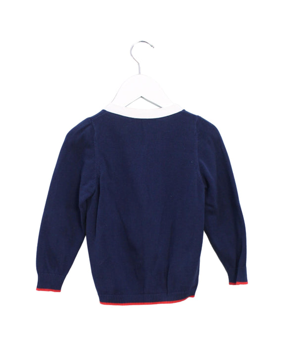 A Blue Cardigans from Bonpoint in size 3T for boy. (Back View)