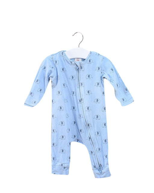 A Blue Long Sleeve Jumpsuits from Seed in size 0-3M for boy. (Front View)