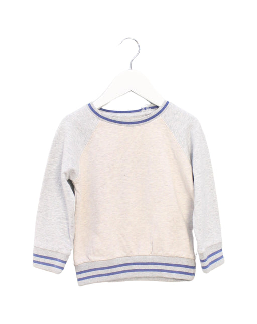 A Ivory Crewneck Sweatshirts from Gingersnaps in size 4T for boy. (Front View)
