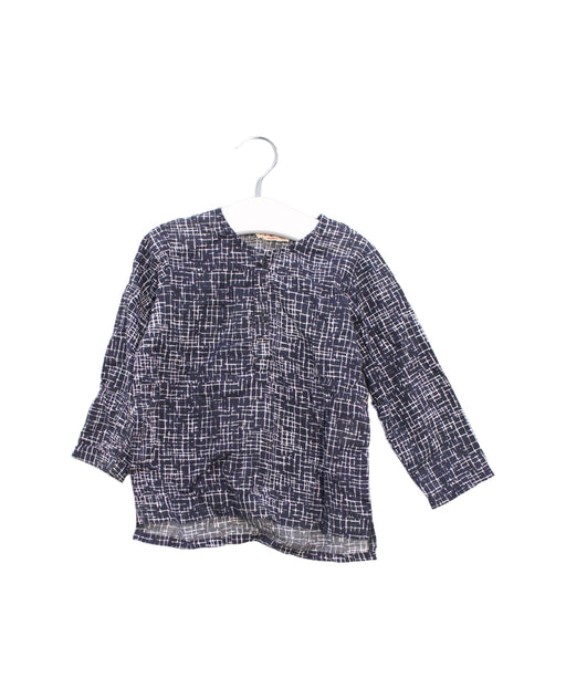 A Navy Long Sleeve Tops from Amelia in size 2T for boy. (Front View)