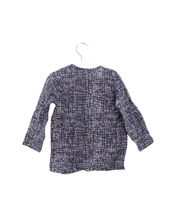 A Navy Long Sleeve Tops from Amelia in size 2T for boy. (Back View)