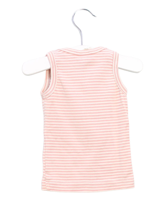 A Pink Sleeveless Tops from Nature Baby in size 3-6M for girl. (Back View)