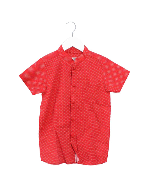 A Red Shirts from Chubby Chubby in size 5T for boy. (Front View)