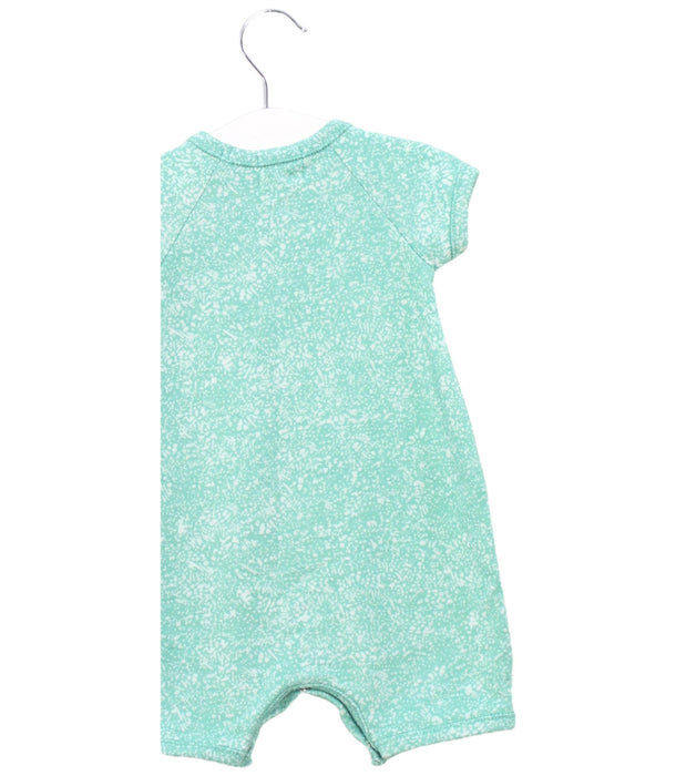 A Green Short Sleeve Rompers from PAIGELAUREN in size 3-6M for boy. (Back View)