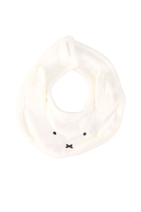 A White Bibs from Petit Main in size O/S for neutral. (Front View)
