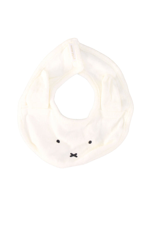 A White Bibs from Petit Main in size O/S for neutral. (Front View)