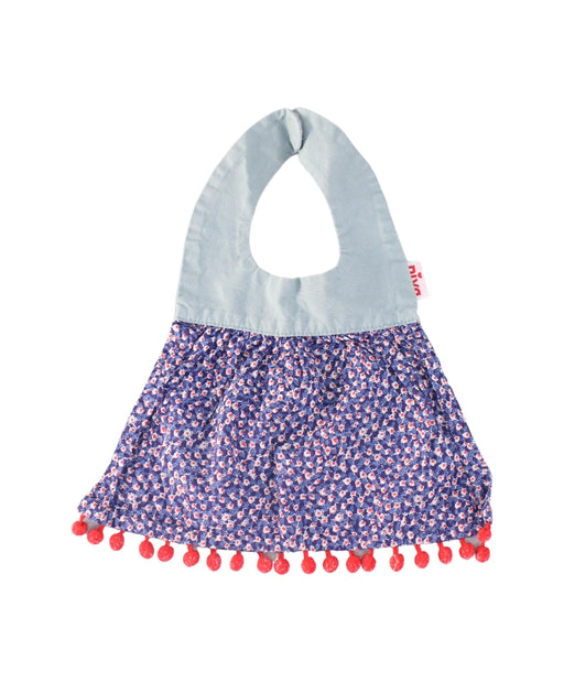 A Blue Bibs from Niva in size O/S for girl. (Front View)