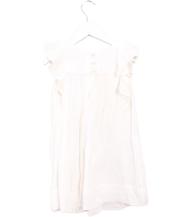A White Sleeveless Dresses from Polo Ralph Lauren in size 3T for girl. (Back View)