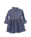 A Blue Long Sleeve Dresses from Ralph Lauren in size 6-12M for girl. (Back View)
