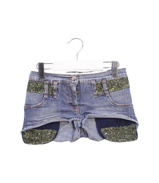 A Blue Shorts from Ermanno Scervino in size 8Y for girl. (Front View)