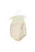 A White Rompers from Jacadi in size 3-6M for girl. (Back View)