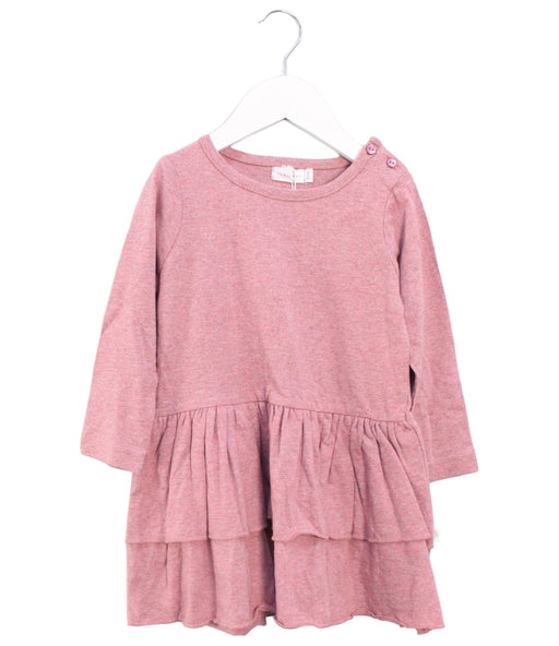 A Pink Long Sleeve Dresses from Jamie Kay in size 2T for girl. (Front View)