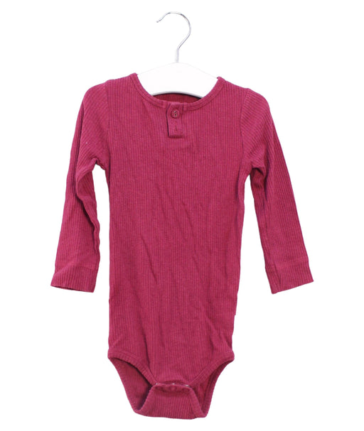 A Pink Long Sleeve Bodysuits from Jamie Kay in size 2T for girl. (Front View)