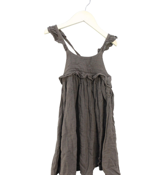 A Grey Sleeveless Dresses from Jamie Kay in size 2T for girl. (Front View)