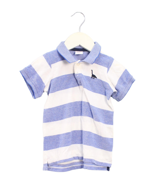 A Blue Short Sleeve Polos from Seed in size 6-12M for boy. (Front View)