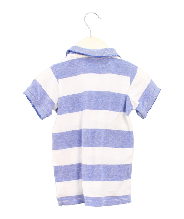 A Blue Short Sleeve Polos from Seed in size 6-12M for boy. (Back View)