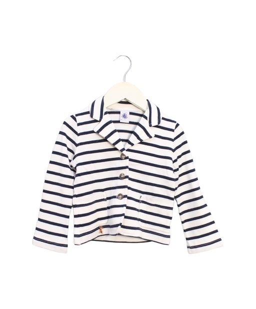 A White Blazers from Petit Bateau in size 3T for boy. (Front View)