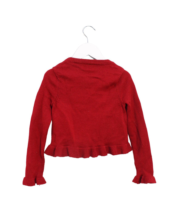 A Red Knit Sweaters from Nicholas & Bears in size 4T for girl. (Back View)