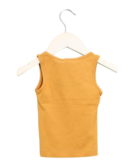 A Yellow Sleeveless Tops from Les Enfantines in size 6-12M for boy. (Back View)