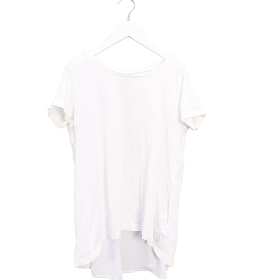 A White Short Sleeve T Shirts from Karl Marc John in size 12Y for girl. (Front View)