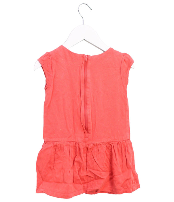 A Red Sleeveless Tops from Nautica in size 2T for girl. (Back View)