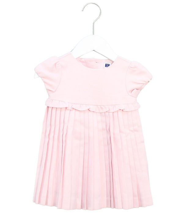 A Pink Short Sleeve Dresses from Janie & Jack in size 6-12M for girl. (Front View)