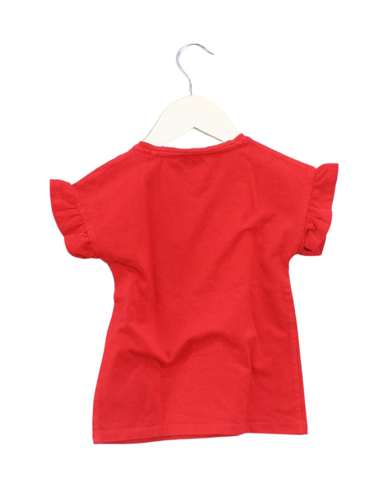 A Red Short Sleeve T Shirts from Guess in size 4T for girl. (Back View)