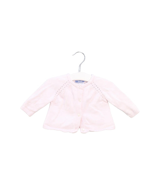 A Pink Cardigans from Jacadi in size 0-3M for girl. (Front View)