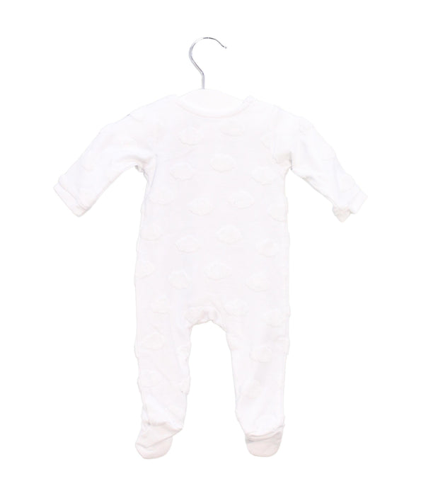 A White Long Sleeve Jumpsuits from Jacadi in size 0-3M for girl. (Back View)