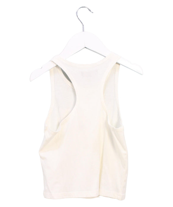 A Ivory Sleeveless Tops from Velveteen in size 5T for girl. (Back View)