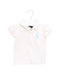 A White Short Sleeve Polos from Ralph Lauren in size 6-12M for girl. (Front View)