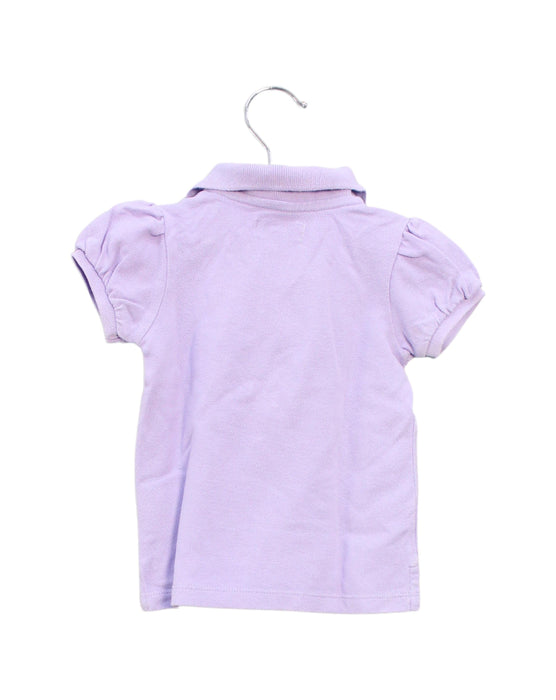 A Purple Short Sleeve Polos from Ralph Lauren in size 6-12M for girl. (Back View)