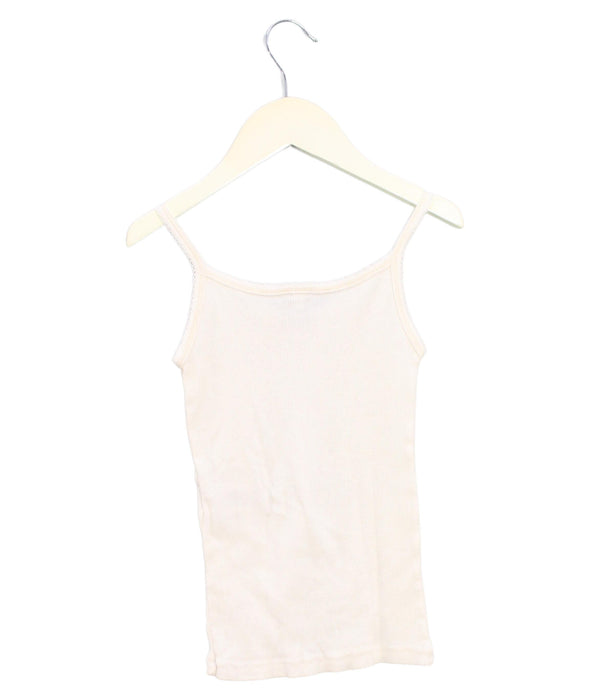 A Ivory Sleeveless Tops from Petit Bateau in size 8Y for girl. (Back View)