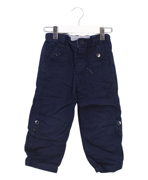 A Navy Casual Pants from Jojo Maman Bébé in size 2T for boy. (Front View)