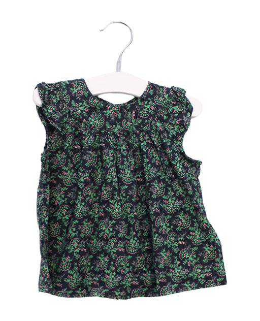 A Navy Sleeveless Tops from Bonpoint in size 12-18M for girl. (Front View)