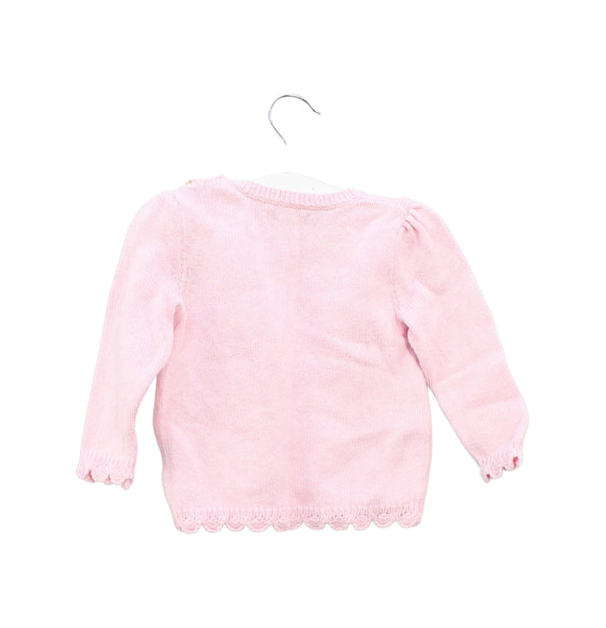 A Pink Knit Sweaters from Ralph Lauren in size 12-18M for girl. (Back View)