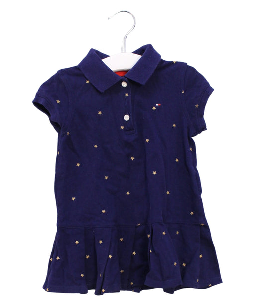 A Purple Short Sleeve Dresses from Tommy Hilfiger in size 12-18M for girl. (Front View)