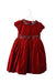 A Red Short Sleeve Dresses from Janie & Jack in size 3T for girl. (Front View)