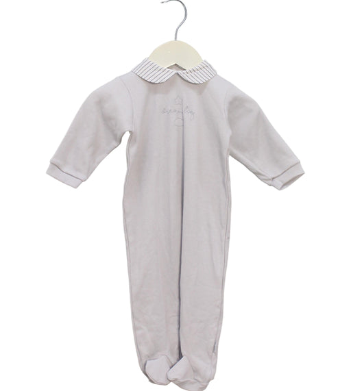 A Grey Onesies from Cambrass in size 3-6M for girl. (Front View)