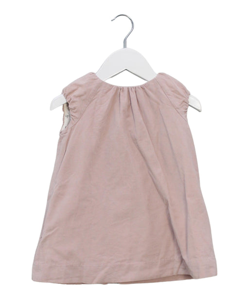 A Pink Sleeveless Dresses from Bonpoint in size 12-18M for girl. (Front View)