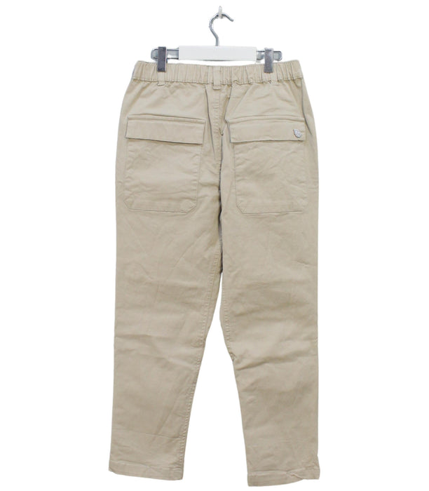 A Beige Casual Pants from Kingkow in size 7Y for boy. (Back View)