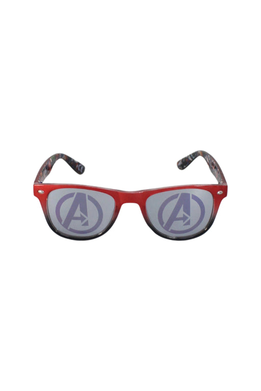 A Red Sunglasses from Marvel in size O/S for neutral. (Front View)