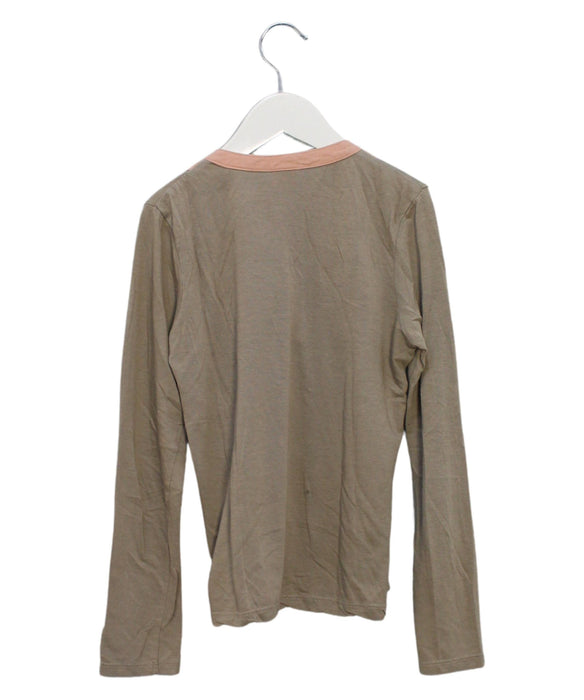 A Brown Long Sleeve Tops from Scotch & Soda in size 8Y for girl. (Back View)