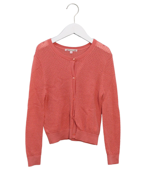 A Pink Cardigans from Bonpoint in size 8Y for girl. (Front View)