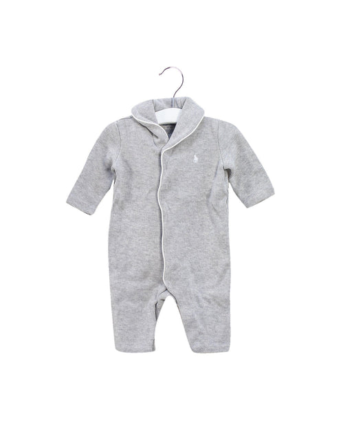 A Grey Jumpsuits from Ralph Lauren in size 0-3M for boy. (Front View)