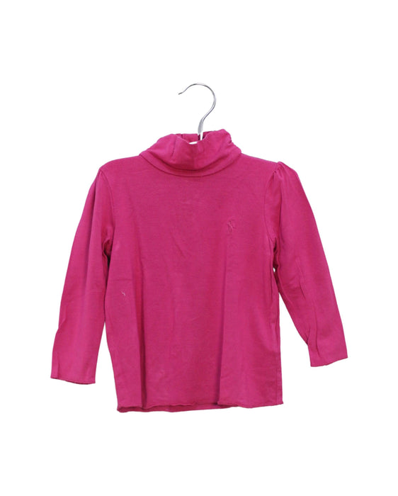 A Pink Long Sleeve Tops from Ralph Lauren in size 12-18M for girl. (Front View)