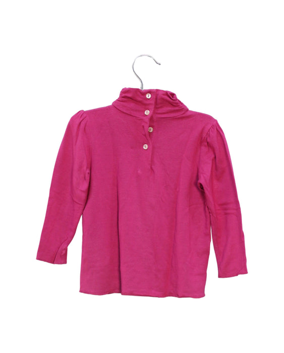 A Pink Long Sleeve Tops from Ralph Lauren in size 12-18M for girl. (Back View)