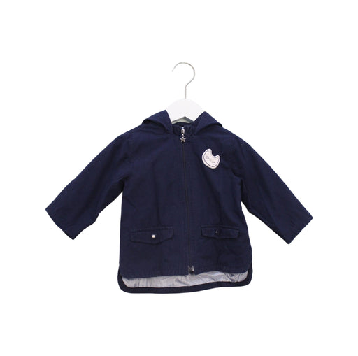 A Navy Lightweight Jackets from Organic Mom in size 12-18M for boy. (Front View)