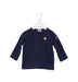 A Navy Long Sleeve Tops from Miki House in size 12-18M for boy. (Front View)