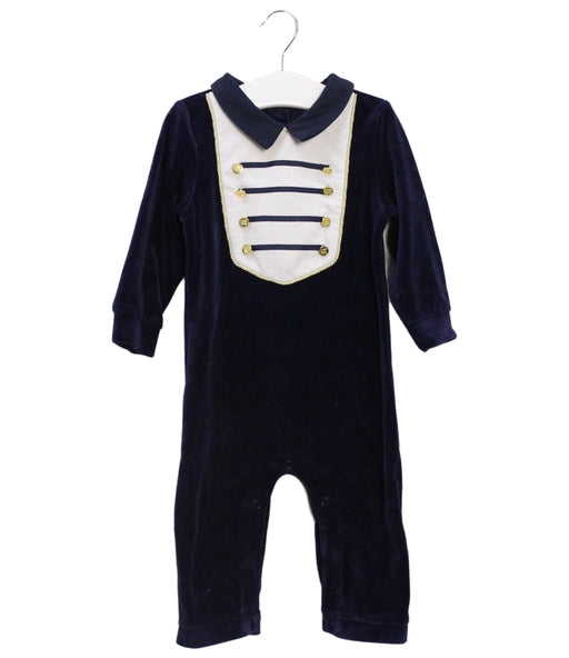 A Navy Long Sleeve Jumpsuits from Nicholas & Bears in size 12-18M for boy. (Front View)